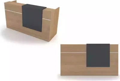 Image de Mobilier de bureau pour réception, bureau en bois, bureau moderne