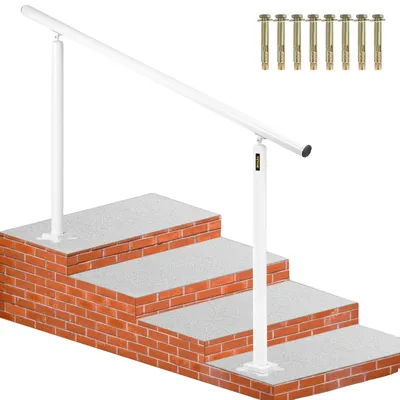 Image de VEVOR Rampe d'escalier Main courante Garde-corps 0-5 marches aluminium capacité de charge 75 kg