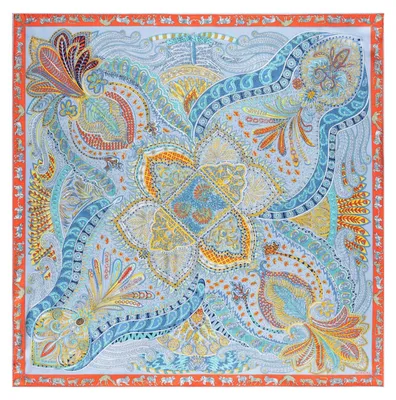 Immagine prodotto di ROECKL sciarpa Vibrant Paisley 90x90 Multi Ciel multicolore