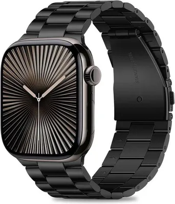 Productafbeelding van HITZEE Compatibel met Apple Watch armband 49 mm 46 mm 45 mm 44 mm 42 mm 41 mm 40 mm 38 mm, horlogeband roestvrij staal