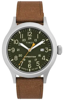Produktbild von Timex Men's Expedition Scout 40mm Leather Strap Watch