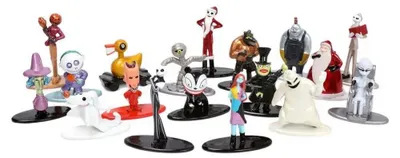 Immagine prodotto di Figurine in metallo Disney "Nightmare Before Christmas", confezione da 18 pezzi, 4 cm