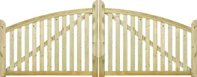 Zdjęcie produktu dla Plus – drzwi dwuskrzydłowe Ligno, impregnowane ciśnieniowo, 300 x 88/118 cm
