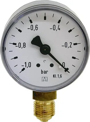 Produktbild von AFRISO Rohrfeder-Manometer radial Messing
