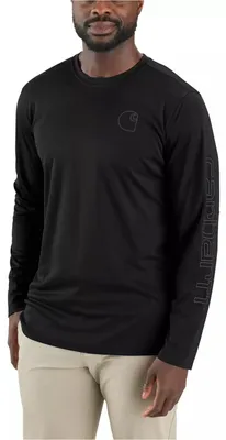 Produktbild von Carhartt 107202 Carhartt Force Sun Defender™ Relaxed LS Logo T-Shirt  Black M