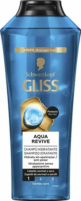 Produktbild von Schwarzkopf Massenmarkt GLISS AQUA REVIVE feuchtigkeitsspendendes Shampoo 400 ml