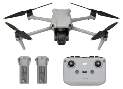 Obrázok produktu pre DJI Air 3 Fly More Combo, 4 rotory/rotorov, 48 MP, 3840 x 2160 px, 21 m/s, 4241 mAh, Čierna, Šedá