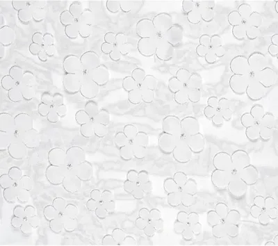 Produktbild von Tischläufer "Blumen" 26 cm x 500 cm | Weiß