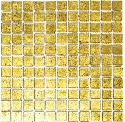 Produktbild von Glasmosaik XCM 8GO15 gold 30x30 cm