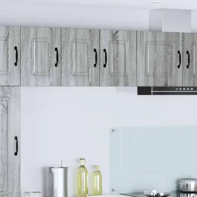 Produktbild von "Schlussverkauf" Küchenschrank/Sideboard - 1 pc - Aufbewahrungsschrank moderne - mit Speicher Kalmar Graues Sonoma 30x31x40 cm  C10270