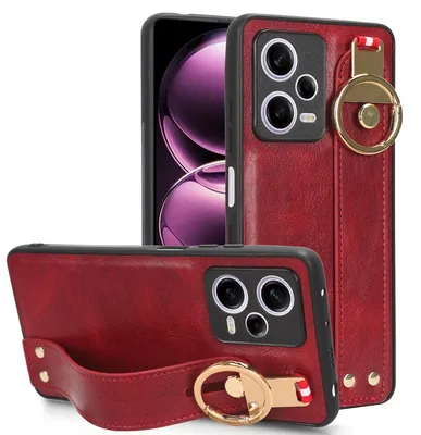 Obrázek produktu pro Pro Xiaomi Redmi Note 12 Pro 5G mobilní telefon pouzdro s držákem na zápěstí a prstenem