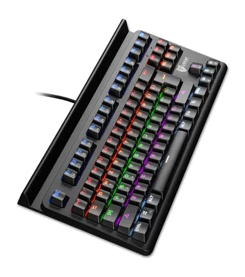 Image de Clavier de jeu mécanique Liocat KX 366+ CM, rétroéclairage RGB, rouge Outemu, câble de 1,8 m, noir