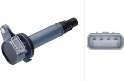 Produktbild von HELLA 5DA 358 168-031 Zündspule 14V für DAIHATSU SIRION (M3) TERIOS (J2) MATERIA (M4) COPEN (L880, L881)