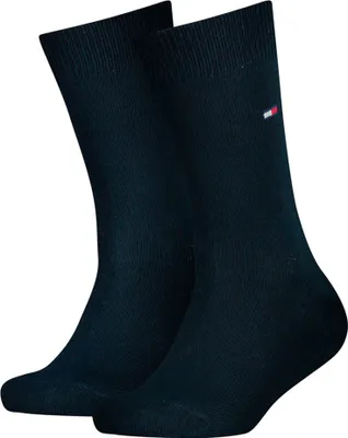 Produktbild von TOMMY HILFIGER Kinder Socken, 2er Pack - Basic, TH, 23-42, einfarbig Dunkelblau 27-30
