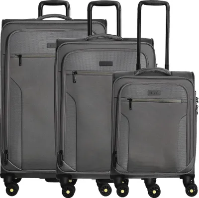 Image de d&n Travel Line 9704 Set de valises à 4 roulettes 3 pièces avec soufflet extensible