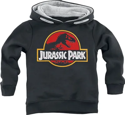 Produktbild von Jurassic Park Kapuzenpullover Uni Kids - Classic Logo schwarz 116