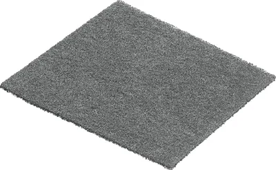 A single gray filter pad on a white background.