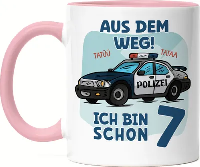 Produktbild von Aus Dem Weg Ich Bin Schon 7 Tasse Rosa Happy Birthday Feiern Leben 7. Geburtstag Alles Gute Geburtstagsfeier