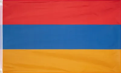 Produktbild von MUWO "Nations Together" | Armenien Flagge | 150×90 cm | Verstärktes Besatzband | Doppelt gesäumte Ränder | MW-131