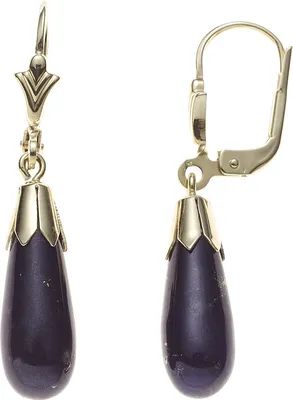 Produktbild von JOBO Boutons 333 Gold Gelbgold 2 Lapislazuli Ohrringe Ohrhänger