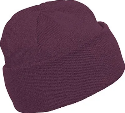 Produktbild von K-Up Herren Mütze Beanie Wintermütze Mütze Fleecemütze Strickmütze, Größe:U, Farbe:Burgundy