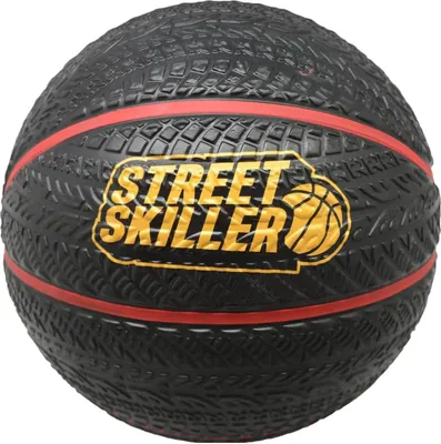Produktbild von STREETSKILLER "Ultimate Grip"Basketball | Gummi-Oberfläche in Kieselstruktur | hervorragende Sprung-und Flugeigenschaften | schwarz/rot | SSK-18