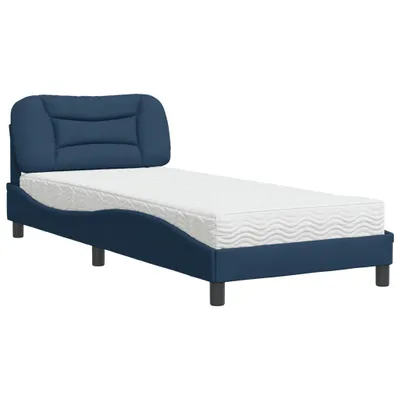 Immagine prodotto di Letto con Materasso Hvar Blu 80x200 cm in Tessuto
