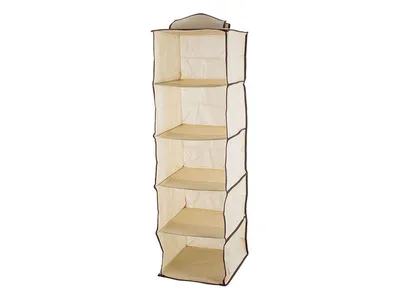 Obrázok produktu pre Verk 01334 Závesný organizér s 5 priehradkami 30x30x100cm béžová
