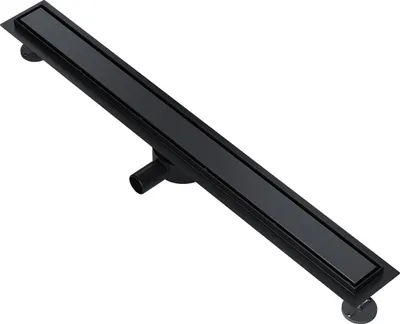 Produktbild von SONNI 90cm Bodenablauf flach Duschrinnen, 360° verstellbarer Siphon, Edelstahl 2 in 1 Design, mit Geruchsstop und Haarsieb Randablauf