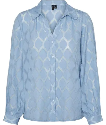 Productafbeelding van Vero Moda - "Mayla" damesblouse, regular pasvorm, lange mouwen, artikelnummer GT32645 (maat 32 DE) (Allure)