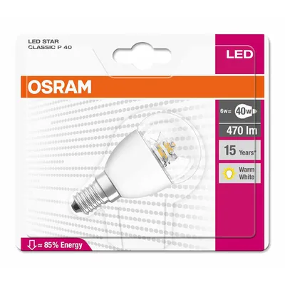 Image de OSRAM STAR CLASSIC P, 6 W, 470 lm, 2700 K