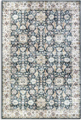 Produktbild von ELLE Decoration Imagination Kurzflor Teppich Saveh Blau Creme