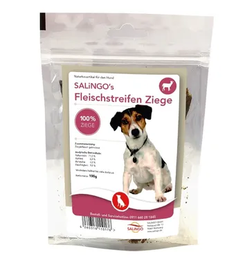 Produktbild von SALiNGO Fleischstreifen Ziege 100g