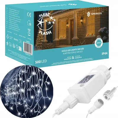 Zdjęcie produktu dla Lampki choinkowe LED sople 20 m
