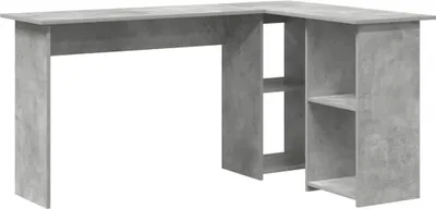 Obrázek produktu pro vidaXL Psací stůl Beton Šedý 142 x 102 x 73 cm Dřevěný materiál