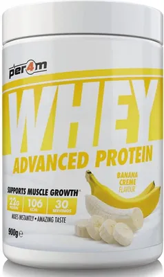 Produktbild von Per4m Whey Advanced Protein (900g) Banana Cream - Eiweiße - Molkenprotein-Mischung