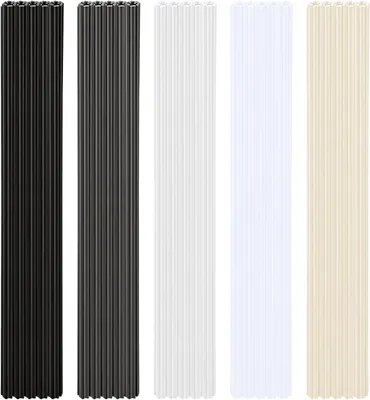 Imagen del producto de Juego de varillas de plástico, 200 unidades, 20 cm, fabricadas en ABS/PVC/PE/PP, para reparación de plásticos