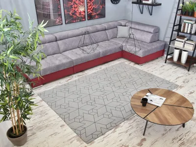 Zdjęcie produktu dla Prostokątny dywan 160x230 cm ELDIN - szary