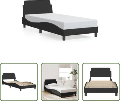 Obrázek produktu pro The Living Store Rám postele s čelem černý 90x200 cm sametový
