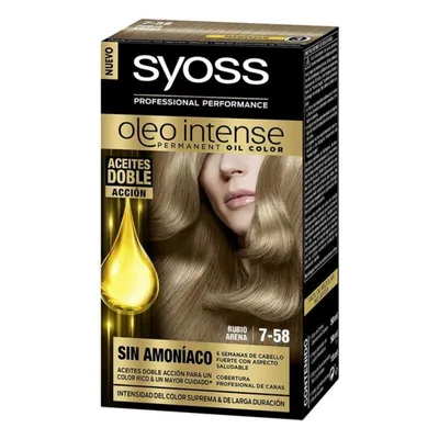 Produktbild von SYOSS Olio Intense, Blond, 7-58, Cool Beige Blond, Frauen, 115 ml, Alle Haare