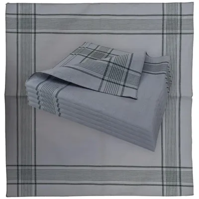 Produktbild von Omgoods – Herren-Taschentücher aus 100% Baumwolle, 50 x 50 cm, Set mit 6 Stück