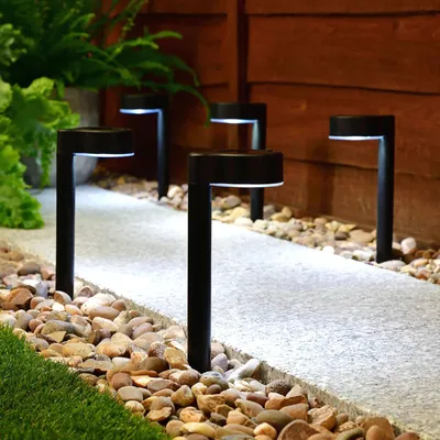 Obrázok produktu pre GLOBIZ Zapichovacia solárna lampa - 1 LED - čierna - 31,5 x 7 x 9,5 cm