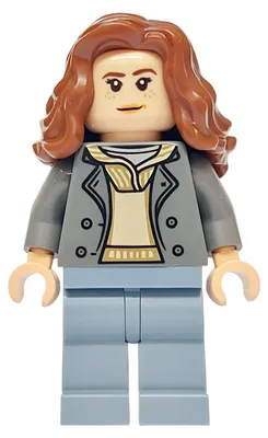 Produktbild von LEGO Minifigur Hermione Granger - Dark Bluish Gray Jacket over Tan (hp530)