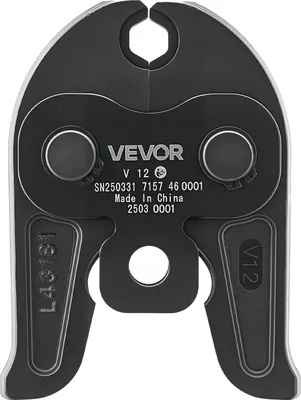 Immagine prodotto di Stampo di crimpatura VEVOR V12, stampo di crimpatura da 12 mm per tubi in acciaio inox di tipo V, stampo di crimpatura in acciaio, compatibile con gli utensili di crimpatura standard, ideale per sistemi HVAC, condutture del gas e sistemi di riscaldamento radiante