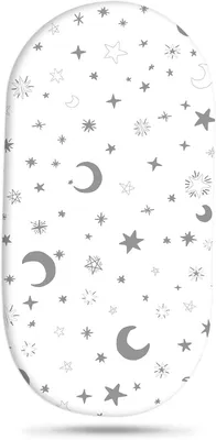 Productafbeelding van Baby Hoeslaken - Wieg Laken - Babykamer Inrichten - Elastiek Rondom - 80x46 cm - Wit