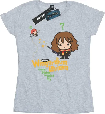 Produktbild von Harry Potter - "Hermione Granger Wingardium Leviosa Junior" T-Shirt für Damen BI48619 (M) (Grau)