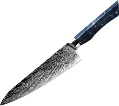 Image de Couteau de cuisine damassé SE-37605 - Chef/Bleu KP37605