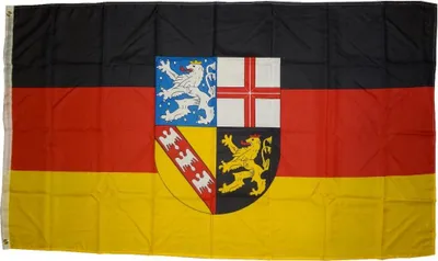 Obrázok produktu pre Vlajka Sársko 90 x 150 cm vlajka s 2 očkami 100g/m² hmotnosť tkaniny zdvihák vlajka zdvihák