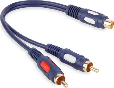 Produktbild von T-Adapter 2x Cinch-Cinch-Stecker - Cinch-Cinch-Buchse VITALCO (A2)