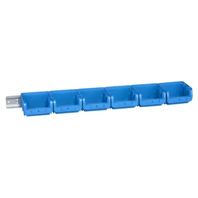 Produktbild von allit Sichtlagerkasten-Set ProfiPlus 1/7 blau